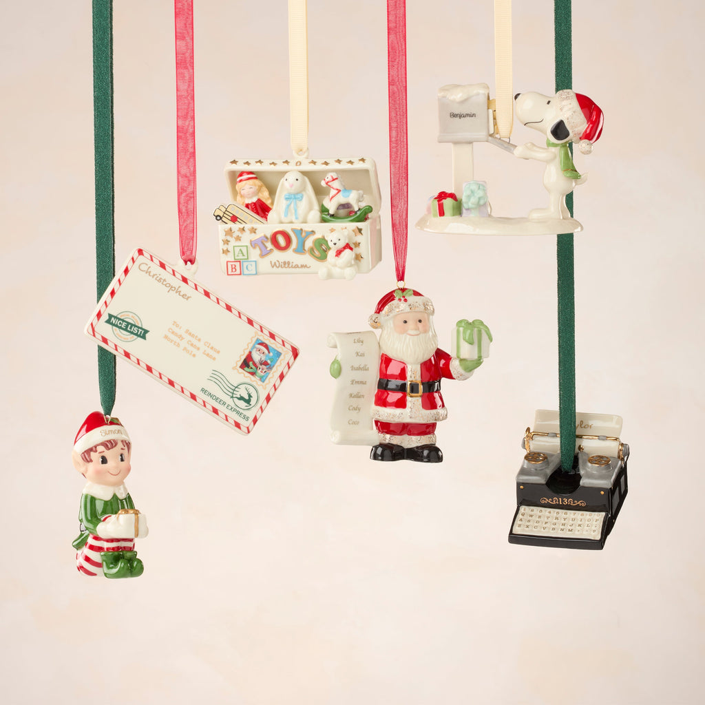 Personalized Snoopy's Letter to Santa Ornament