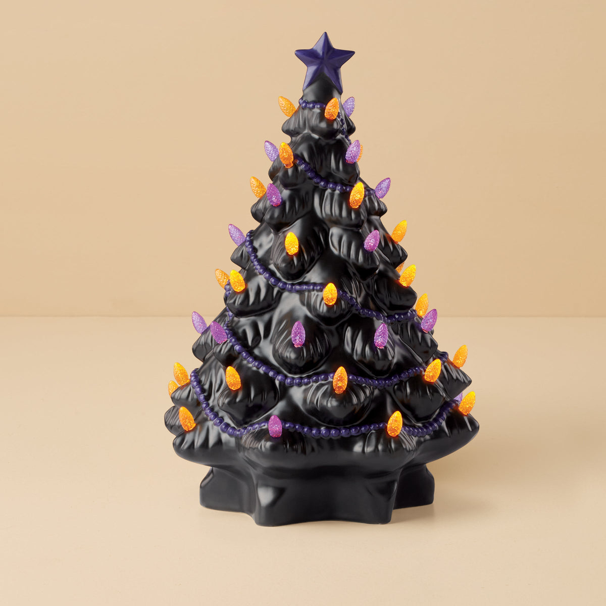 Treasured Traditions Black Lit Tree Figurine