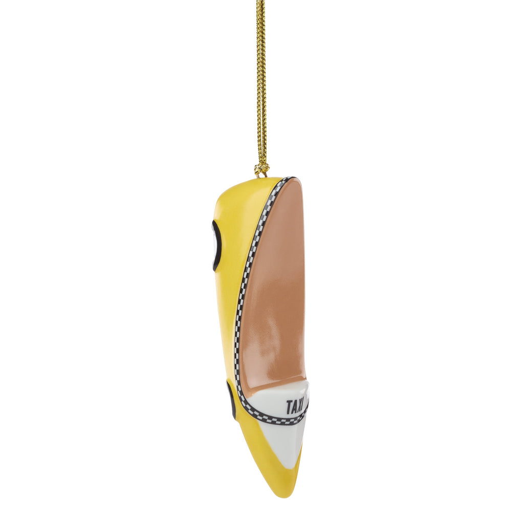 Be Jolly Taxi Shoe Ornament