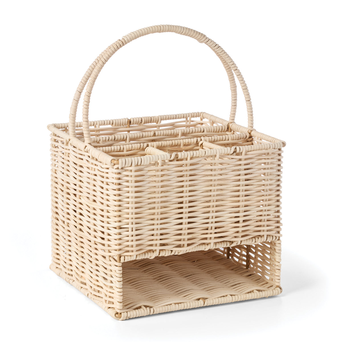24 Seven Real Rattan Caddy
