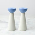 Oak Street Candlestick Holders, Set of 2