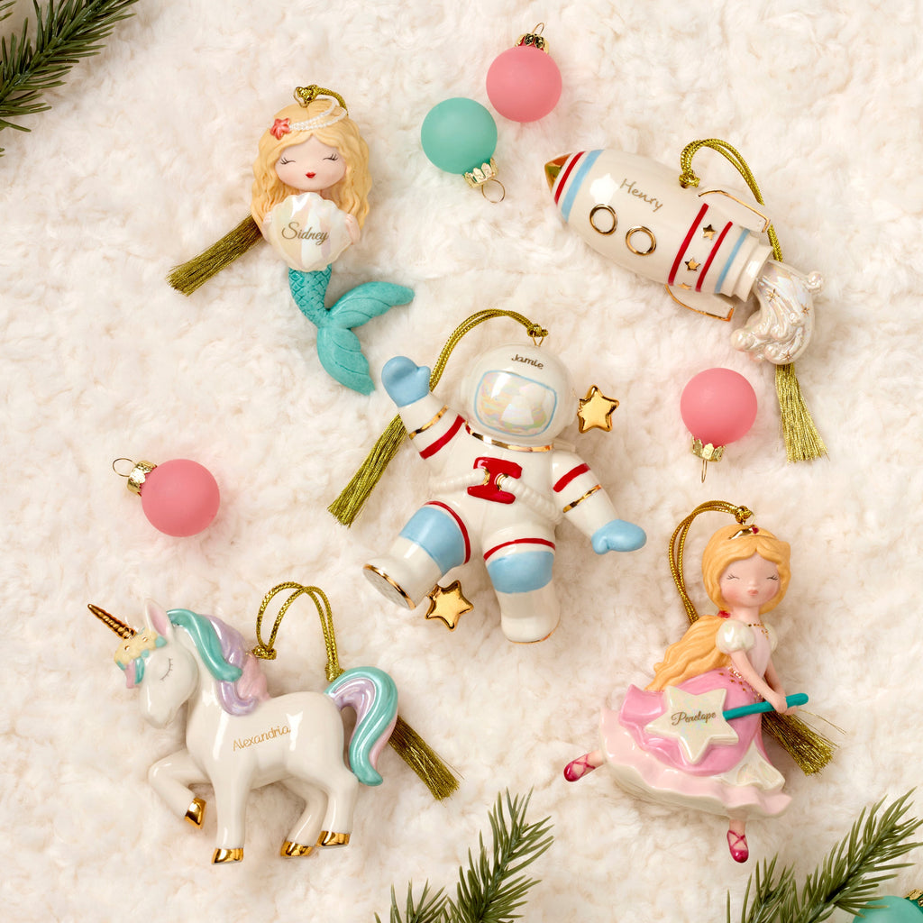Personalized Prancing Unicorn Ornament