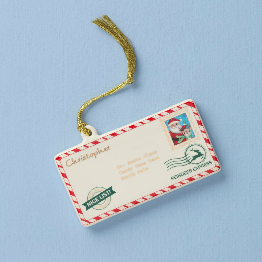 Personalized Letters to Santa Ornament