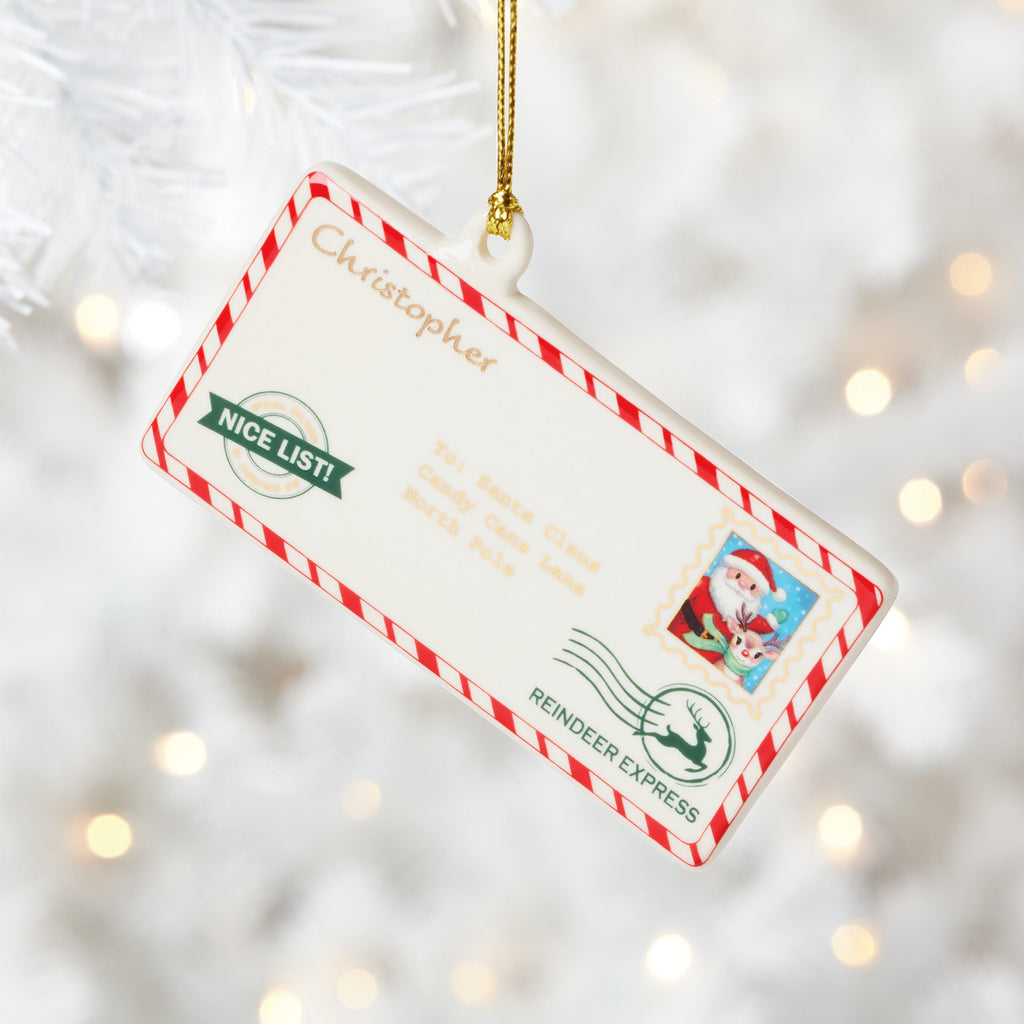 Personalized Letters to Santa Ornament