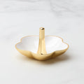 Make It Pop White Metal Ring Dish
