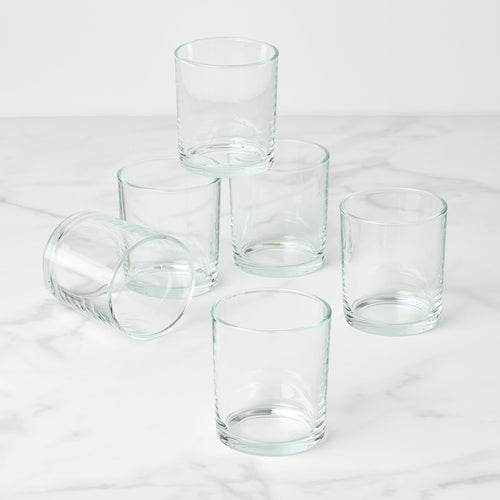 24 Seven Clear Medium Tumblers, Set of 6