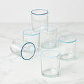 24 Seven Turquoise Medium Tumblers, Set of 6