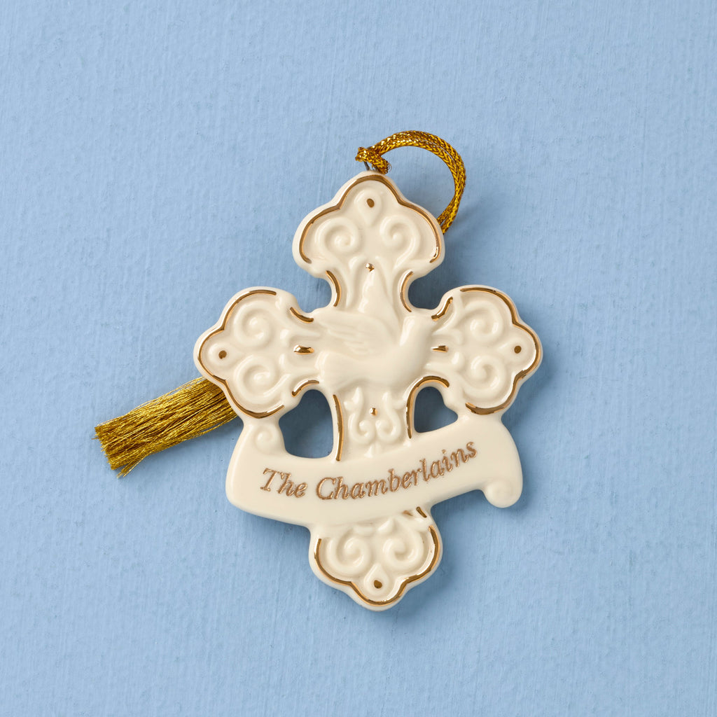 Personalized My Family Cross Ornament