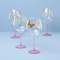 Butterfly Meadow Pink Decal Balloon, Set of 4