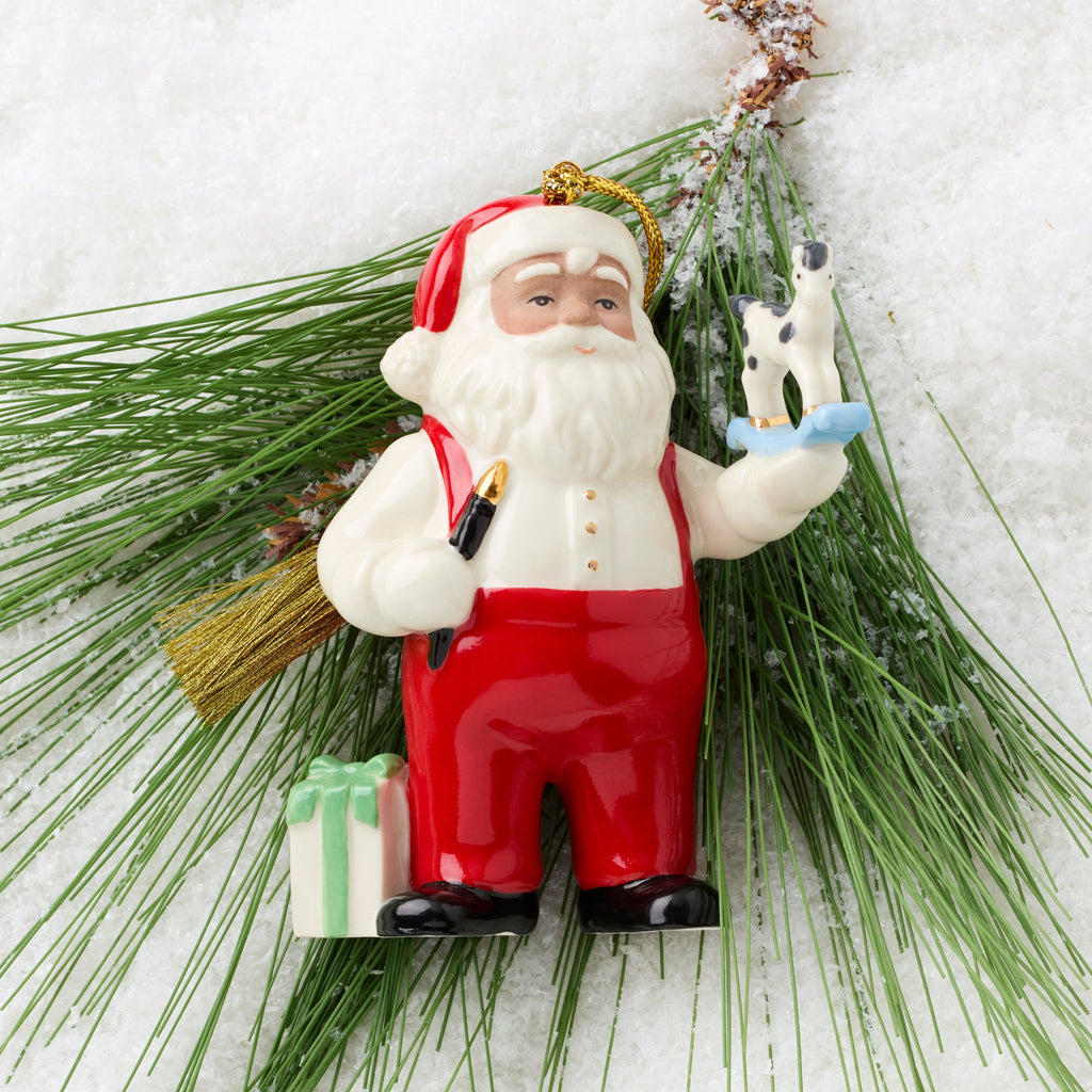 African American Santa Workshop Ornament