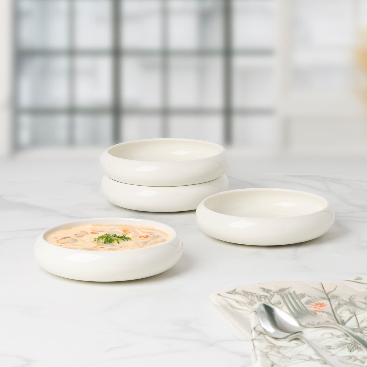 Quirk Pasta Bowls, Set of 4