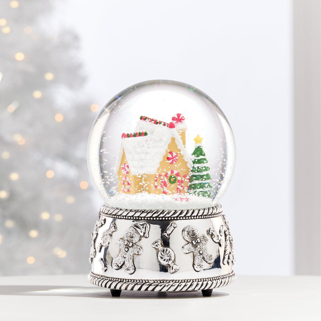 Winter Traditions Gingerbread House SP Musical Snow Globe