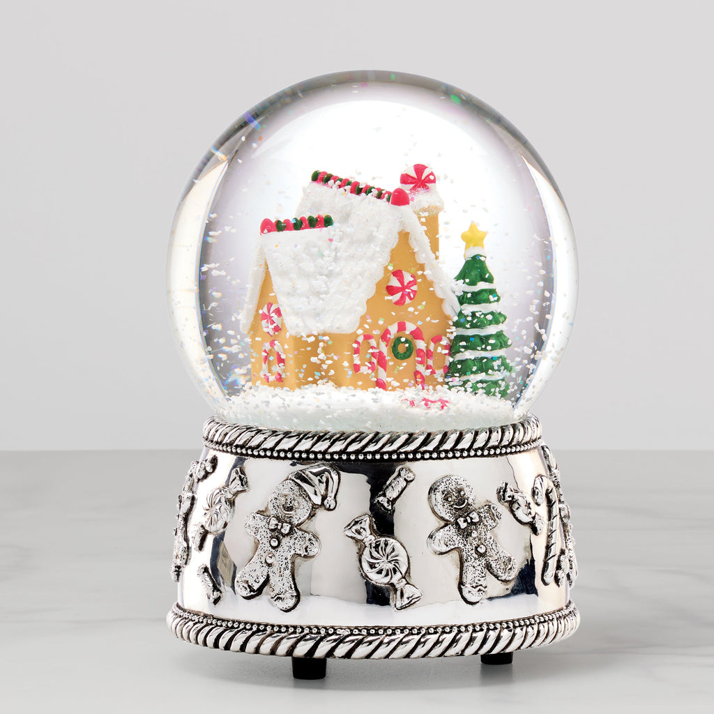 Winter Traditions Gingerbread House SP Musical Snow Globe