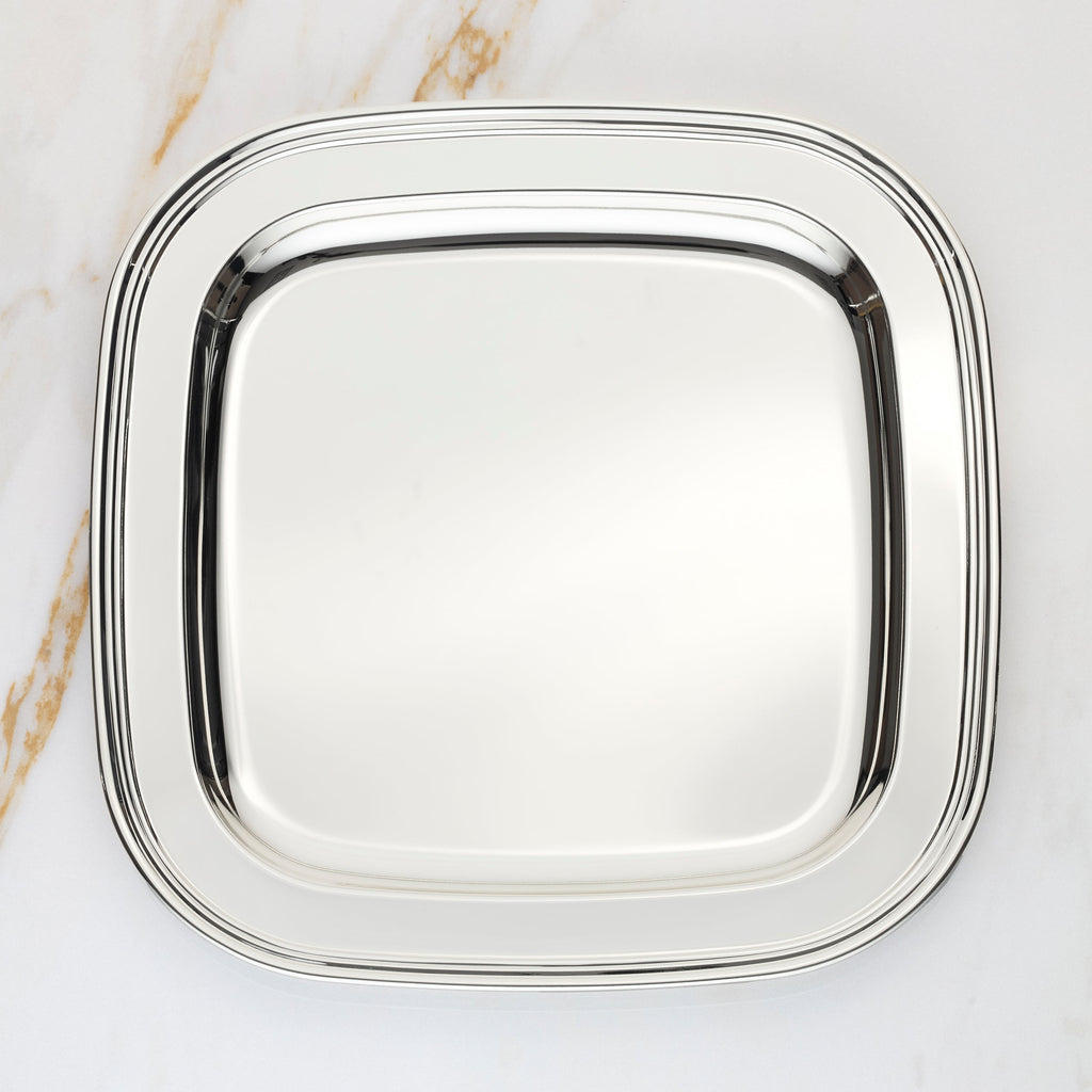 Derby Silverplate Square Tray