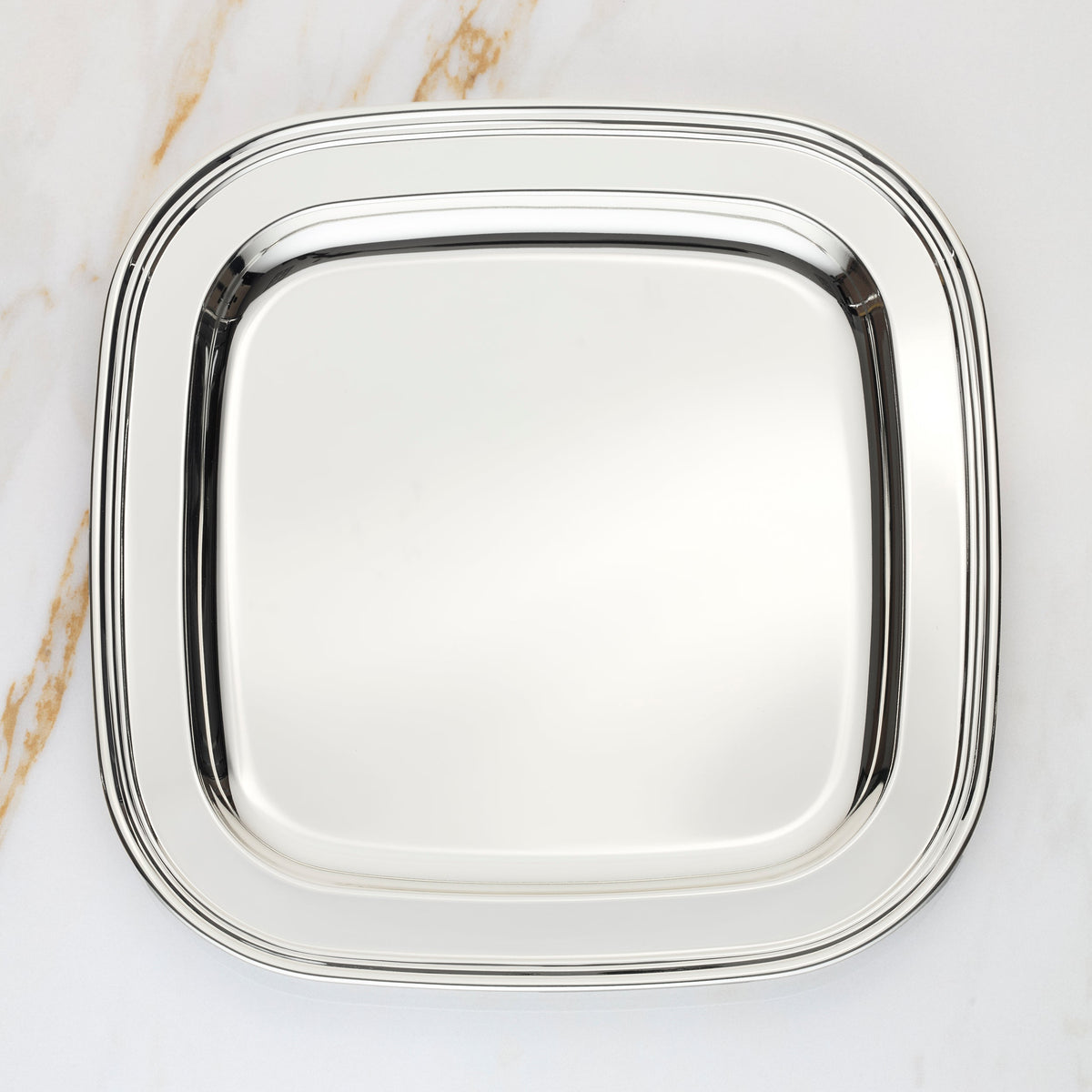 Derby Silverplate Square Tray