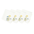 Wildflowers Border Dinner Napkins, Set of 4