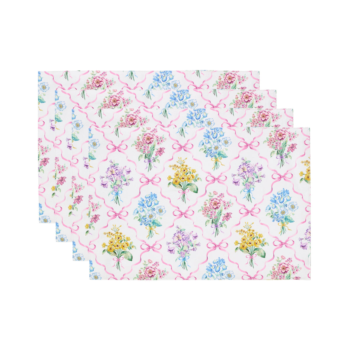 Bouquet Ribbon Placemats, Set of 4