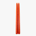 Dripless Vermillion 12" Taper Candles, Set of 2