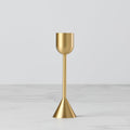Light Gold Tall Taper Candle Holder