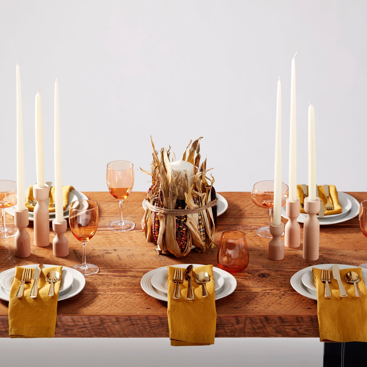 Ridge White 12-Piece Dinnerware Set