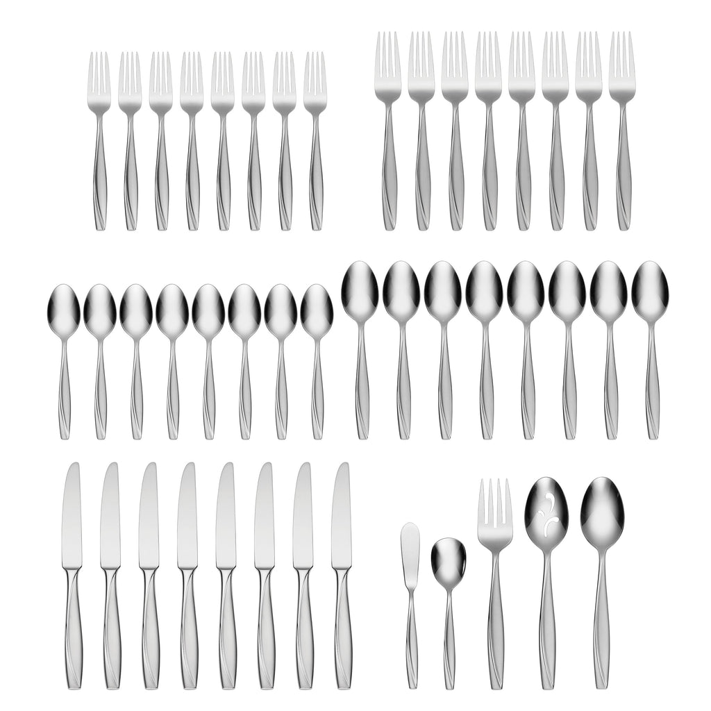 Cleo 45-Piece Flatware Set