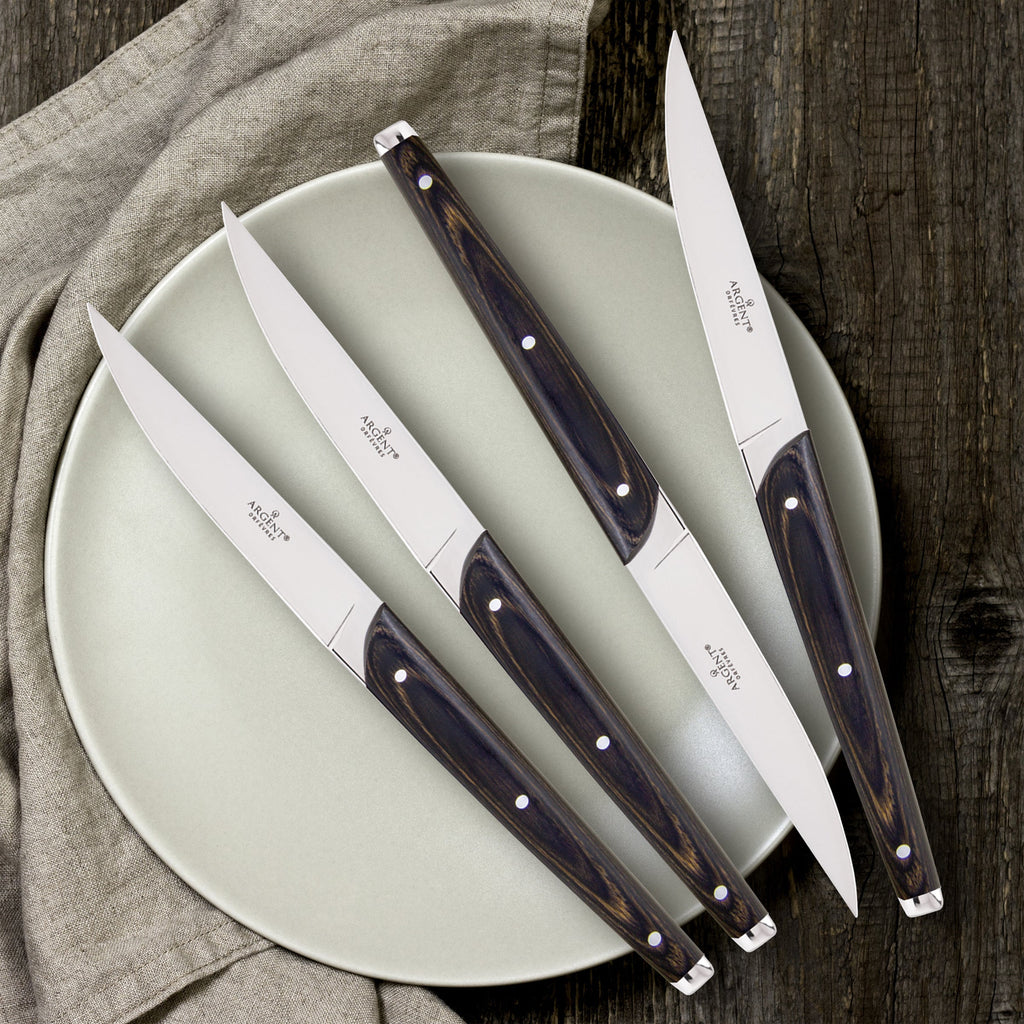 Pakkawood Steak Knives, Set of 4