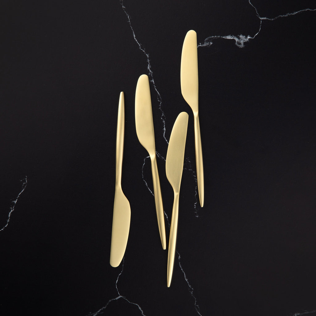 Gaze Champagne Satin Spreaders, Set of 4