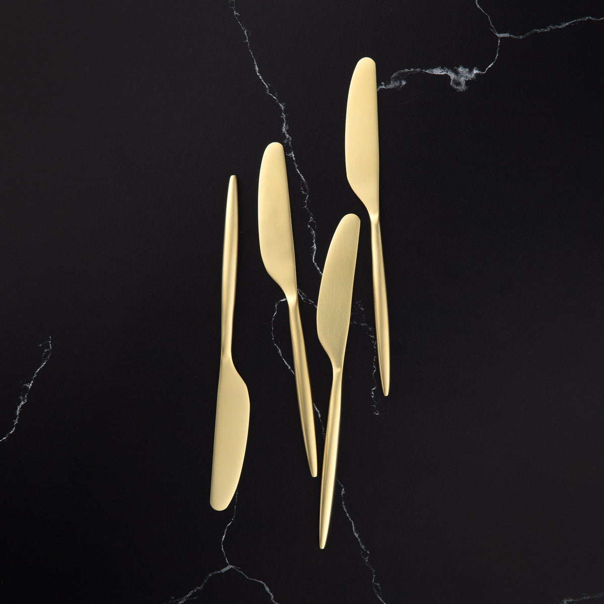 Gaze Champagne Satin Spreaders, Set of 4