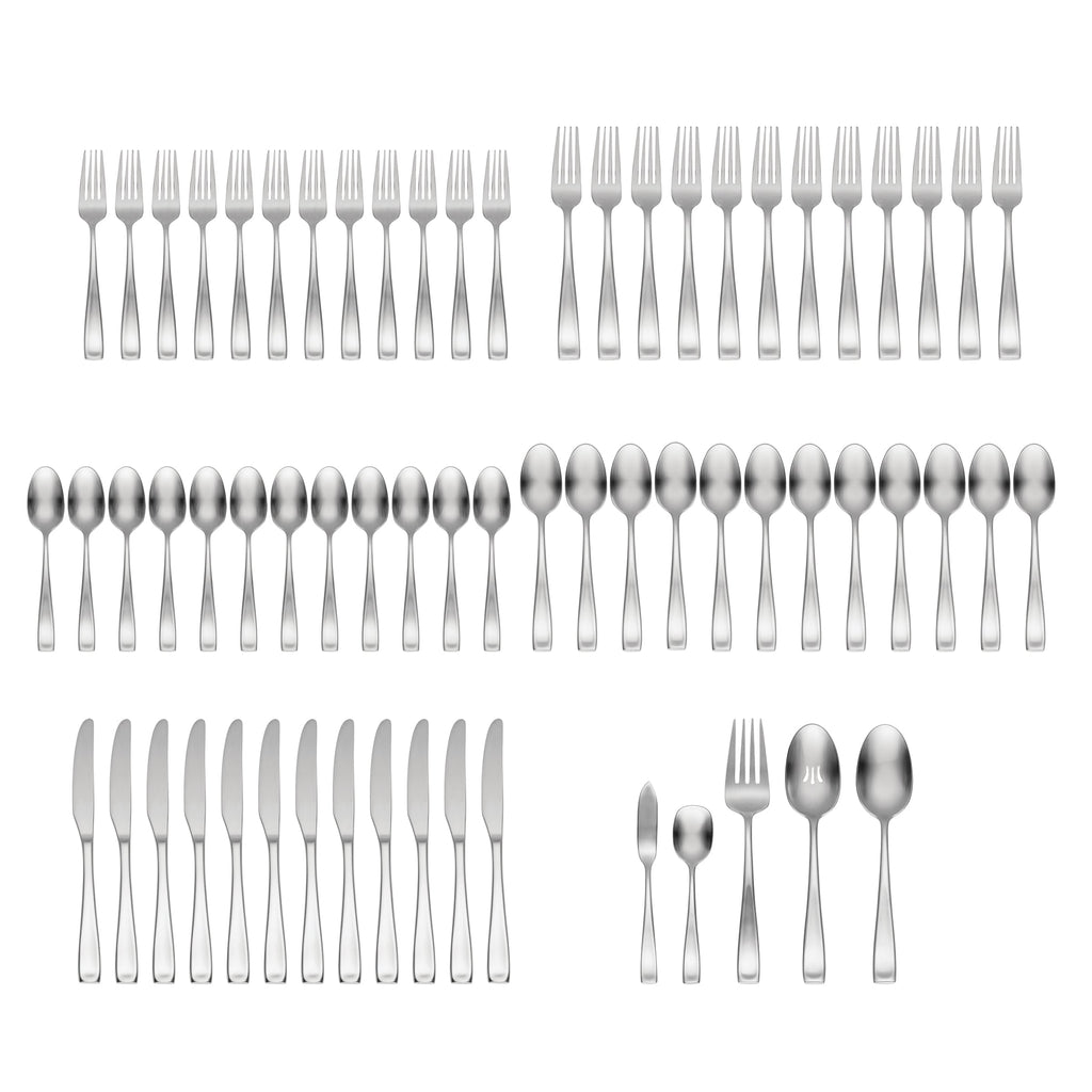 Moda Satin 65-Piece Flatware Set