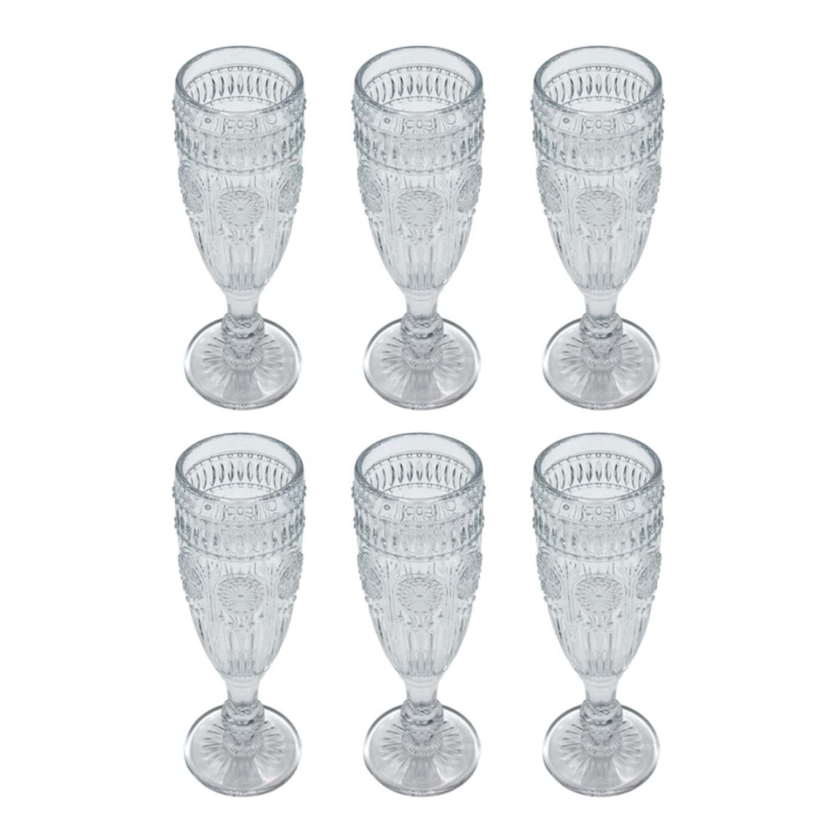 Fiesta Flutes, Set of 6
