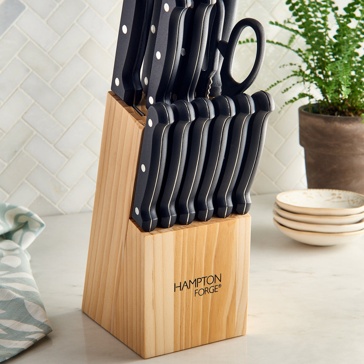 Brighton 14-Piece Cutlery Block Set