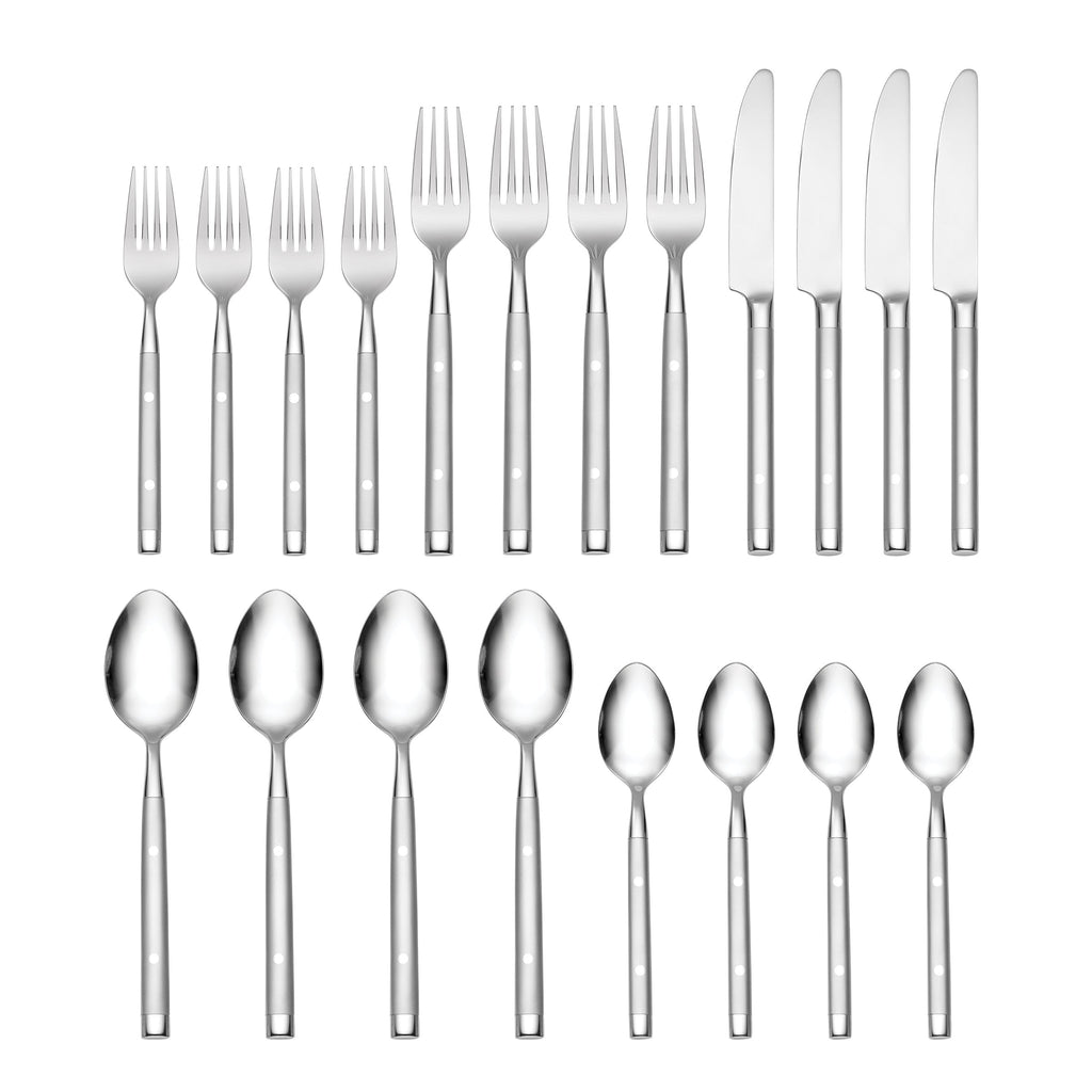 Shangrila Frosted 20-Piece Flatware Set