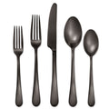 Mirabella Gunmetal Satin 30-Piece Flatware Set