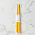 Dipped Saffron12" Taper Candle, Set of 2