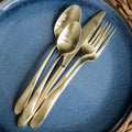 Poet Champagne Satin 20-Piece Flatware Set