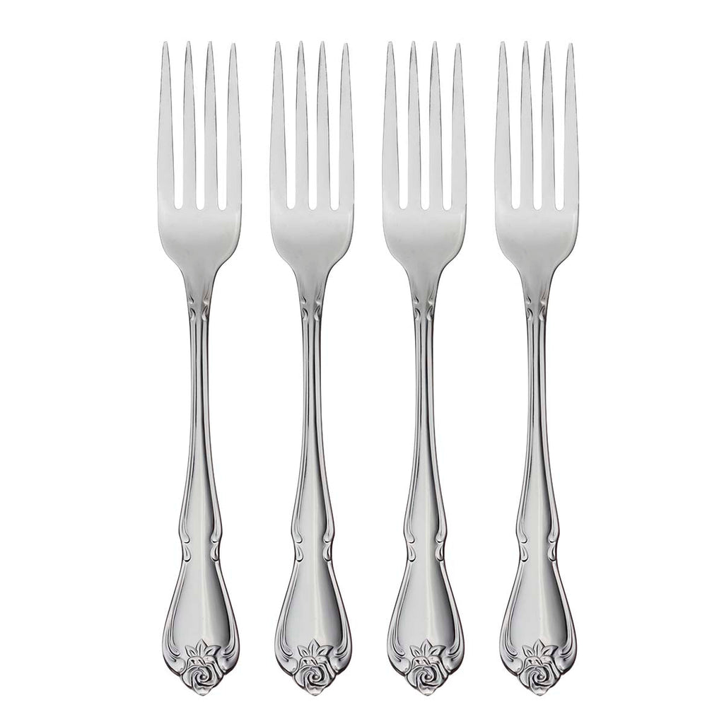 True Rose Dinner Forks, Set of 4