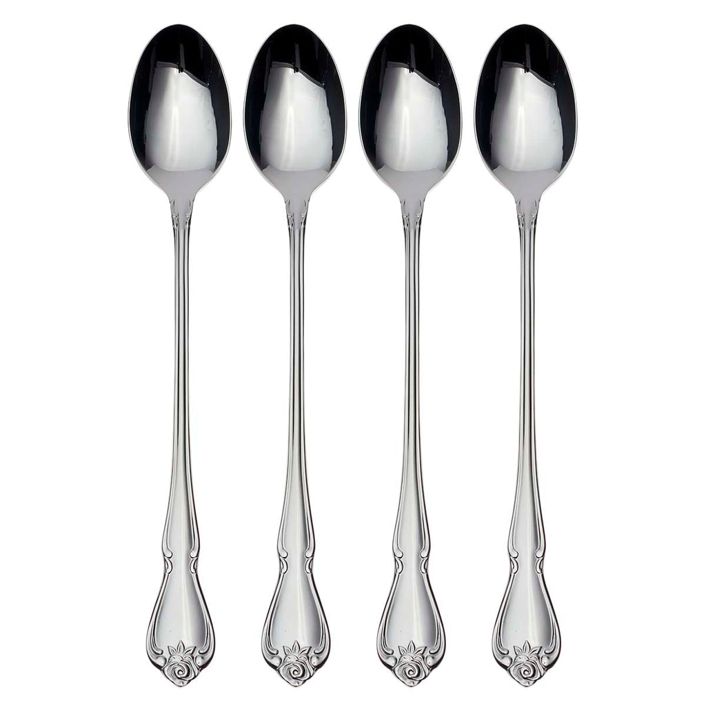 True Rose Tall Drink Spoons, Set of 4