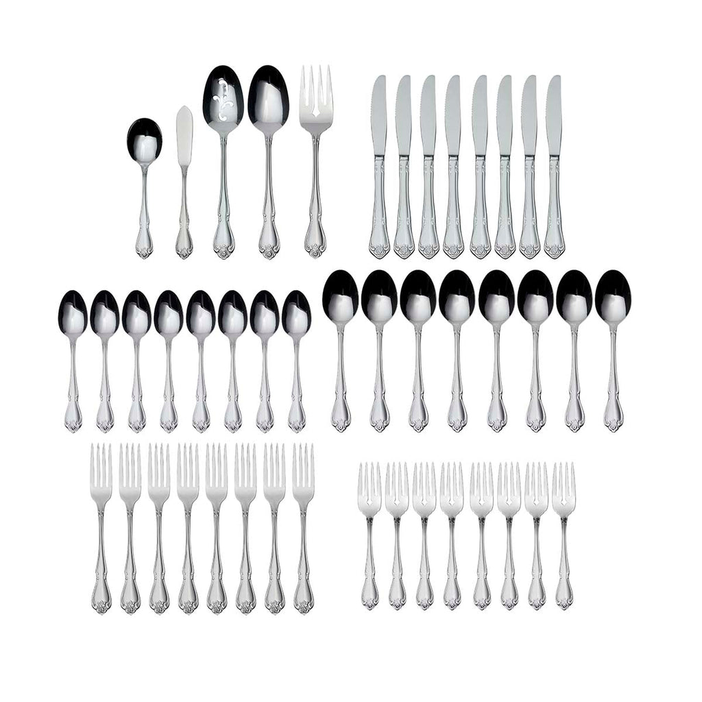 True Rose 45-Piece Flatware Set