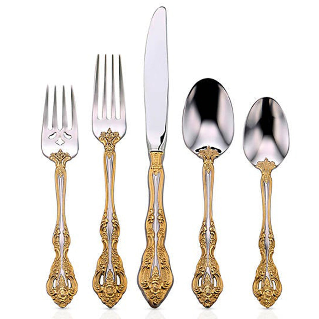 Golden Michelangelo 20-Piece Flatware Set