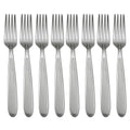 Jordan Frosted Dinner Forks, Set of 8