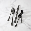 Portola Black Satin 20-Piece Flatware Set